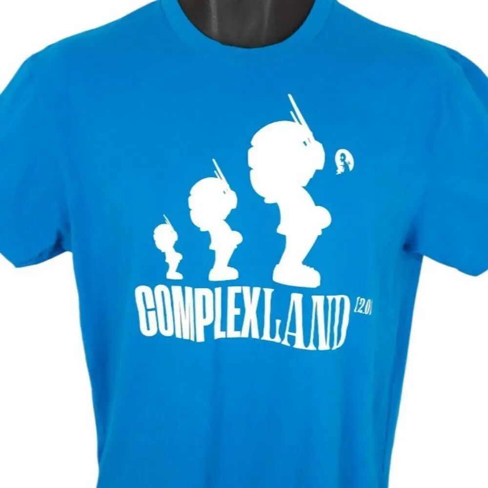 ComplexLand 2.0 T Shirt Mens Size Medium Blue 2021 Virtual Digital Experience